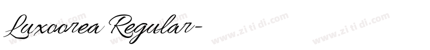 Luxoorea Regular字体转换